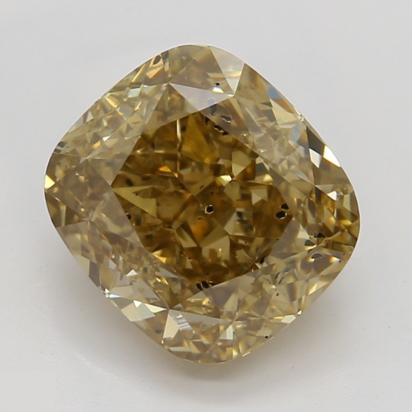 Prírodný farebný diamant s GIA certifikatom cushion fancy hnedožltý 2.02 ct SI2 1828230201_Y5