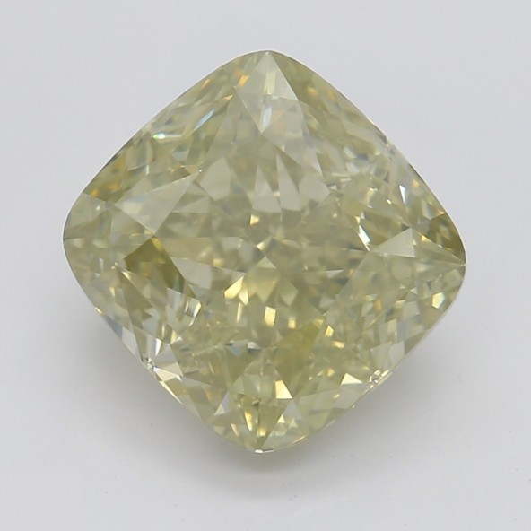 Prírodný farebný diamant s GIA certifikatom cushion fancy hnedo-zeleno žltý 2.27 ct SI2 2828040202_Y5