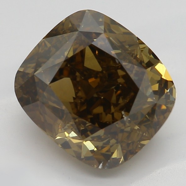 Prírodný farebný diamant s GIA certifikatom cushion fancy dark tmavo hnedý 2.11 ct SI2 6828440056_T9