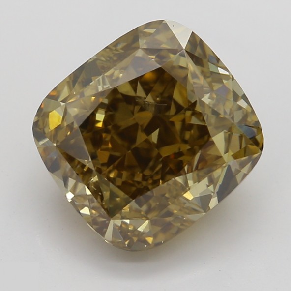 Prírodný farebný diamant s GIA certifikatom cushion fancy dark tmavo žltkasto hnedý 2.20 ct SI2 1828440001_T9
