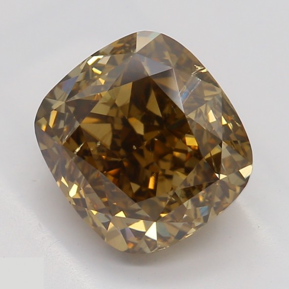 Prírodný farebný diamant s GIA certifikatom cushion fancy dark tmavo žltkasto hnedý 2.22 ct SI2 5841740055_T9