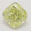 Farebný diamant cushion, fancy žltý, 1,7ct, GIA