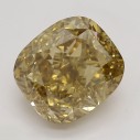 Farebný diamant cushion, fancy žltohnedý, 1,82ct, GIA
