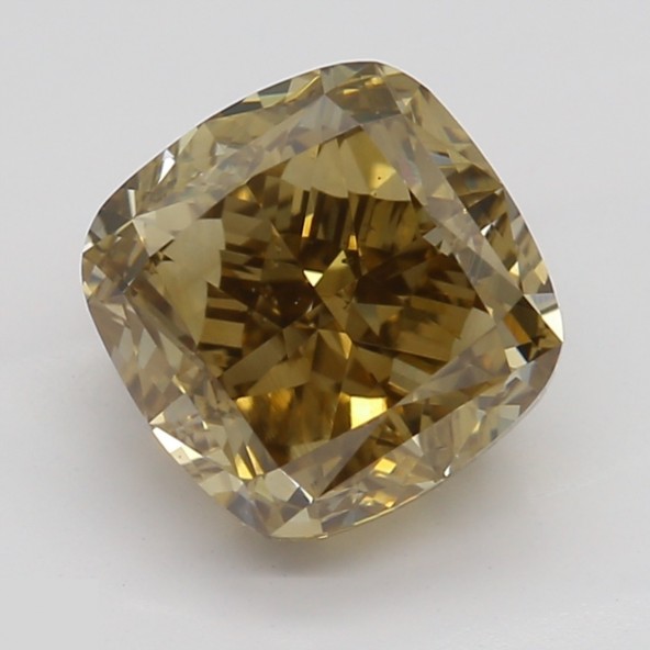Prírodný farebný diamant s GIA certifikatom cushion fancy dark tmavo žltkasto hnedý 1.50 ct VS2 7841890027_T9
