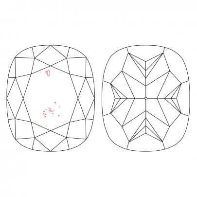 Prírodný farebný diamant s GIA certifikatom cushion fancy intense žltý 1.67 ct SI1 6827220176_Y6 2