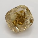 Farebný diamant cushion, fancy žltohnedý, 1,89ct, GIA