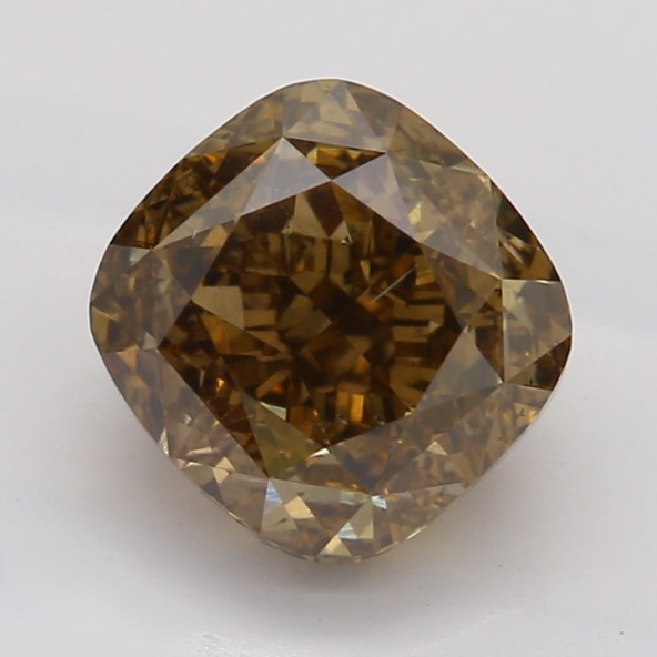 Prírodný farebný diamant s GIA certifikatom cushion fancy dark tmavo hnedý 1.51 ct SI1 6828440016_T9
