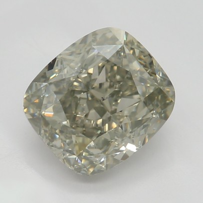 Prírodný farebný diamant s GIA certifikatom cushion fancy sivozeleno žltý 1.71 ct SI1 8830040308_Y5