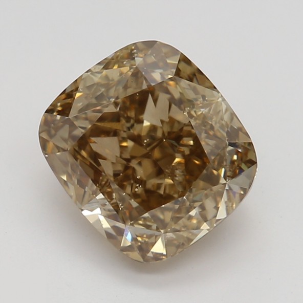 Prírodný farebný diamant s GIA certifikatom cushion fancy dark tmavo žltkasto hnedý 1.50 ct SI1 3827550263_T9