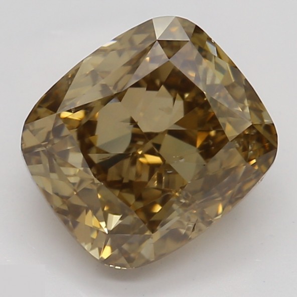Prírodný farebný diamant s GIA certifikatom cushion fancy dark tmavo žltkasto hnedý 1.70 ct SI1 8828440058_T9