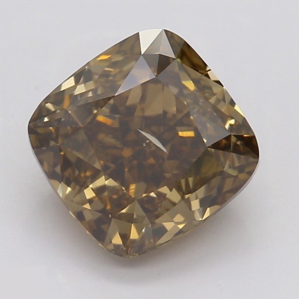 Prírodný farebný diamant s GIA certifikatom cushion fancy dark tmavo hnedý 1.52 ct SI2 4841740084_T9