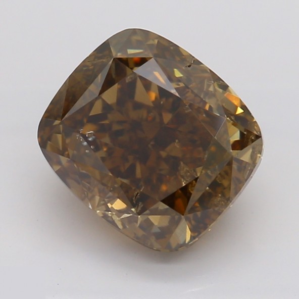 Prírodný farebný diamant s GIA certifikatom cushion fancy dark tmavo hnedý 1.62 ct SI2 3828440033_T9
