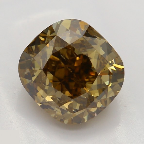 Prírodný farebný diamant s GIA certifikatom cushion fancy dark tmavo hnedý 1.65 ct SI2 1828440021_T9
