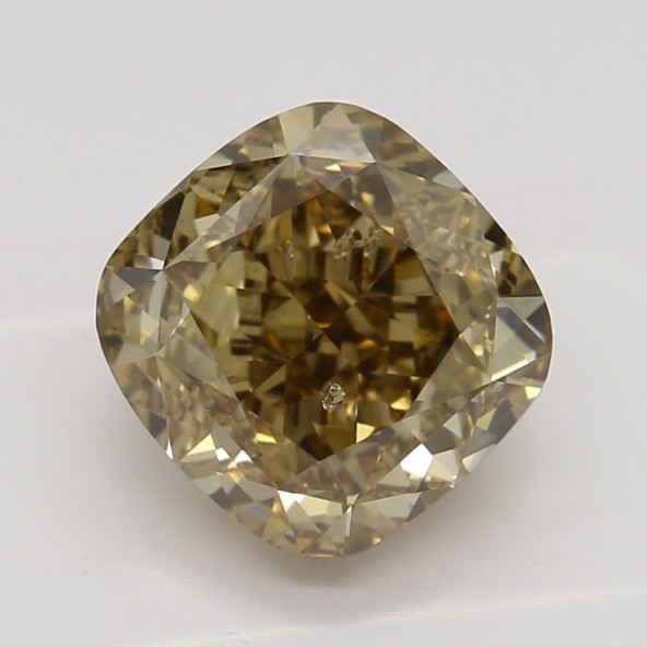 Prírodný farebný diamant s GIA certifikatom cushion fancy dark tmavo žltkasto hnedý 1.77 ct SI2 4827260174_T9