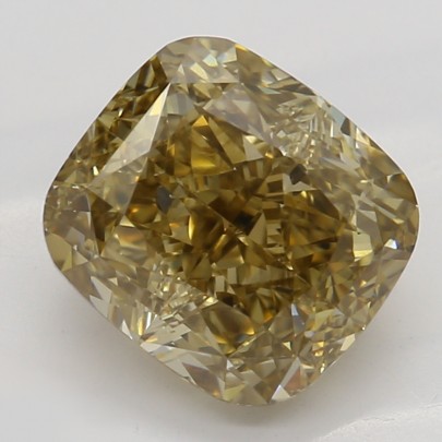 Prírodný farebný diamant s GIA certifikatom cushion fancy dark tmavo hnedo-žltý 1.57 ct SI2 2828800282_Y9