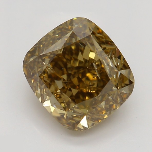 Prírodný farebný diamant s GIA certifikatom cushion fancy dark tmavo žlto hnedý 1.60 ct SI2 8828440028_T9