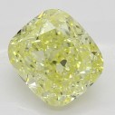 Farebný diamant cushion, fancy žltý, 1,03ct, GIA