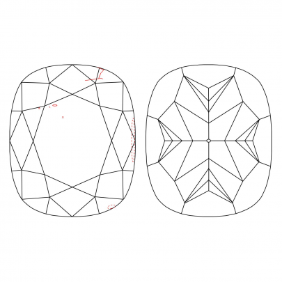 Prírodný farebný diamant s GIA certifikatom cushion fancy žltý 1.03 ct VS2 4830960674_Y5 2