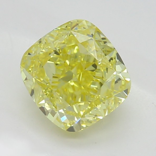 Prírodný farebný diamant s GIA certifikatom cushion fancy intense žltý 1.01 ct VS2 3829600153_Y6