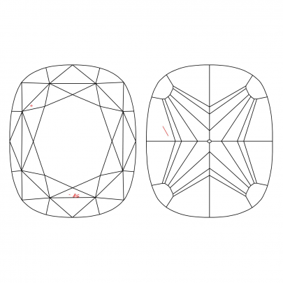 Prírodný farebný diamant s GIA certifikatom cushion fancy intense žltý 1.18 ct VS2 3830070473_Y6 2