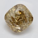 Farebný diamant cushion, fancy žltohnedý, 1,3ct, GIA