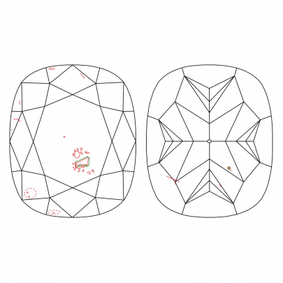 Prírodný farebný diamant s GIA certifikatom cushion fancy intense žltý 1.02 ct SI1 1829540121_Y6 2