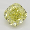 Farebný diamant cushion, fancy intense žltý, 1,03ct, GIA