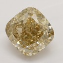 Farebný diamant cushion, fancy hnedožltý, 1,02ct, GIA