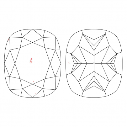 Prírodný farebný diamant s GIA certifikatom cushion fancy hnedožltý 1.38 ct SI1 4828750844_Y5 2