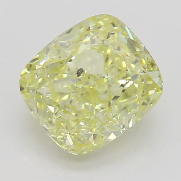 Prírodný farebný diamant s GIA certifikatom cushion fancy žltý 1.01 ct SI2 6828280046_Y5
