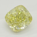 Farebný diamant cushion, fancy žltý, 1,15ct, GIA