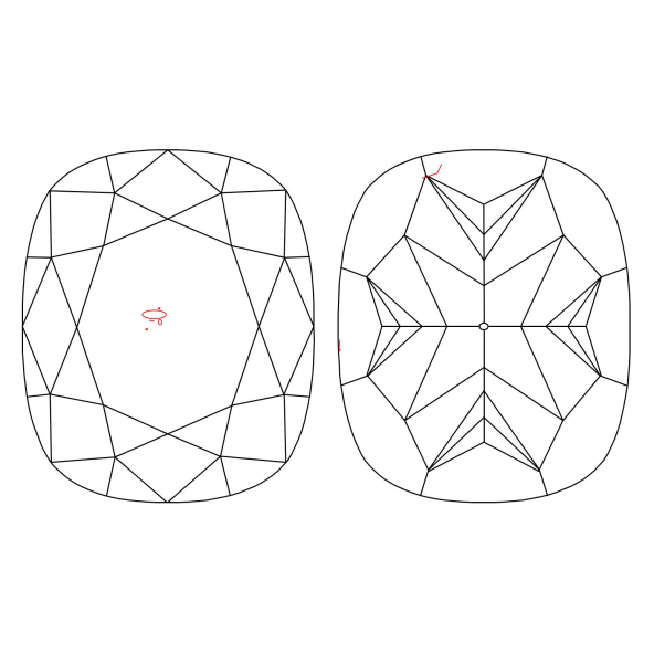 Inkluzie a cistota v prirodnom farebnom diamante cushion fancy žltý 1.41 ct SI2 6828570136_Y5 Inkluzie a cistota v prirodnom farebnom diamante cushion fancy žltý 1.41 ct SI2 6828570136_Y5