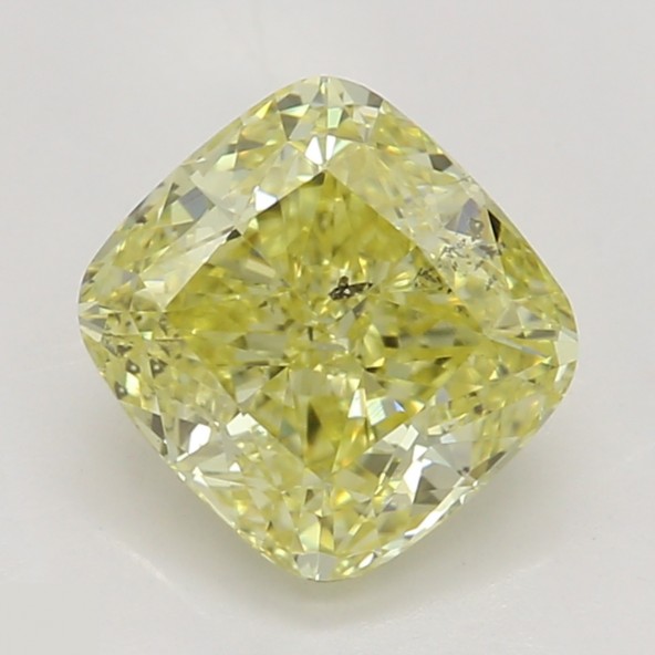 Prírodný farebný diamant s GIA certifikatom cushion fancy intense žltý 1.02 ct SI2 3830960743_Y6
