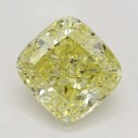 Farebný diamant cushion, fancy intense žltý, 1,02ct, GIA