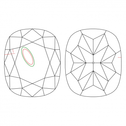 Prírodný farebný diamant s GIA certifikatom cushion fancy intense žltý 1.03 ct SI2 5851640025_Y6 2