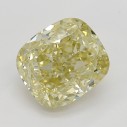 Farebný diamant cushion, fancy s nahnedlo žltou farbou, 1,37ct, GIA
