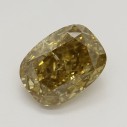 Farebný diamant cushion, fancy žltohnedý, 1,06ct, GIA