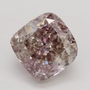 Farebný diamant cushion, fancy hnedoružový, 1,2ct, GIA
