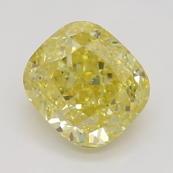 Prírodný farebný diamant s GIA certifikatom cushion fancy intense žltý 0.72 ct SI2 6828060316_Y6