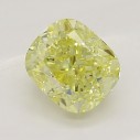 Farebný diamant cushion, fancy intense žltý, 0,5ct, GIA