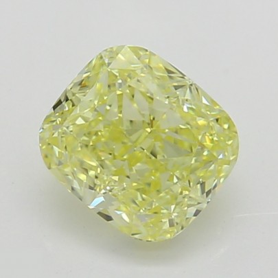 Prírodný farebný diamant s GIA certifikatom cushion fancy intense žltý 0.52 ct VS2 3829540233_Y6