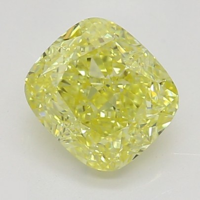 Prírodný farebný diamant s GIA certifikatom cushion fancy intense žltý 0.61 ct VS2 1829540540_Y6