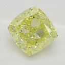 Farebný diamant cushion, fancy intense žltý, 0,5ct, GIA