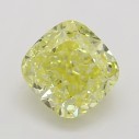 Farebný diamant cushion, fancy intense žltý, 0,55ct, GIA
