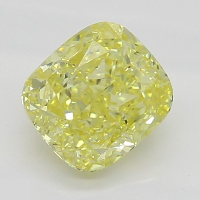 Prírodný farebný diamant s GIA certifikatom cushion fancy intense žltý 0.57 ct SI1 3828750793_Y6