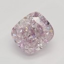 Farebný diamant cushion, fancy fialovo ružový, 0,5ct, GIA
