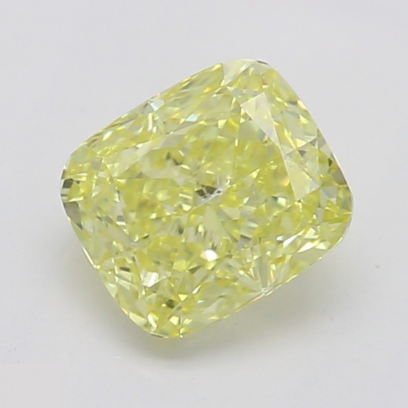 Prírodný farebný diamant s GIA certifikatom cushion fancy intense žltý 0.53 ct SI2 5828750195_Y6