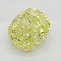 Farebný diamant cushion, fancy intense žltý, 0,46ct, GIA