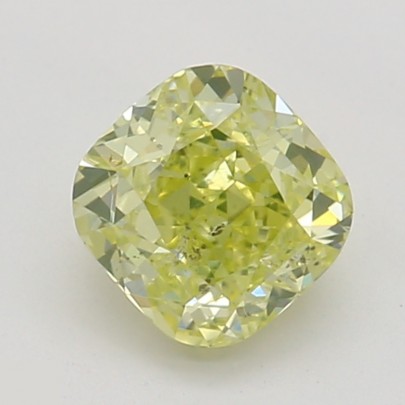 Prírodný farebný diamant s GIA certifikatom cushion fancy intense žltý 0.40 ct SI2 2826710202_Y6