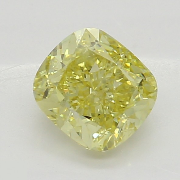 Prírodný farebný diamant s GIA certifikatom cushion fancy intense žltý 0.43 ct SI2 7116960037_Y6